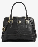 Giani Bernini Croc Dome Medium Satchel, Created for Macy's