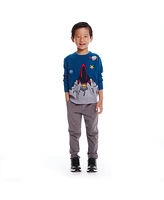 Andy & Evan Little Boys Toddler/Child Teal Space Ship Sweater