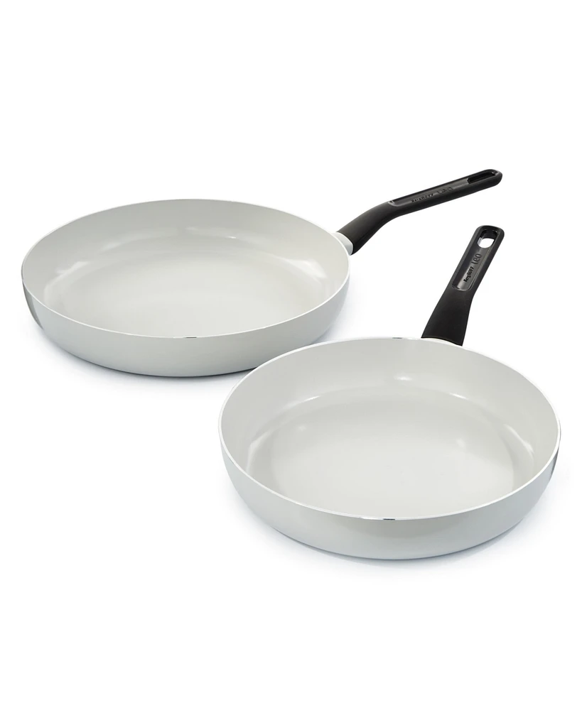 BergHOFF Leo Glints 2pc Nonstick Ceramic Large Fry Pan Set, Spirit, Recycled