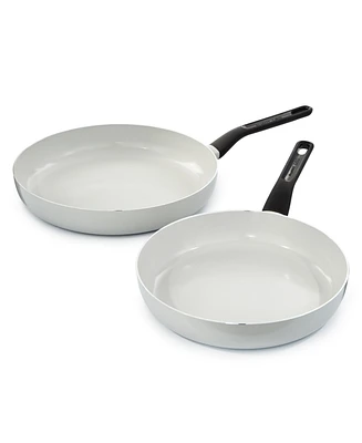 BergHOFF Leo Glints 2pc Nonstick Ceramic Large Fry Pan Set, Spirit, Recycled