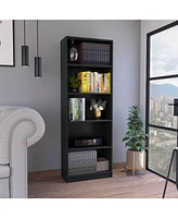 Vinton 4-Tier Bookcase with Modern Storage for Books and Decor