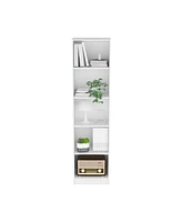 Depot E-Shop Vinton Xs Xs Bookcase Compact Bookshelf with Multiple Shelves