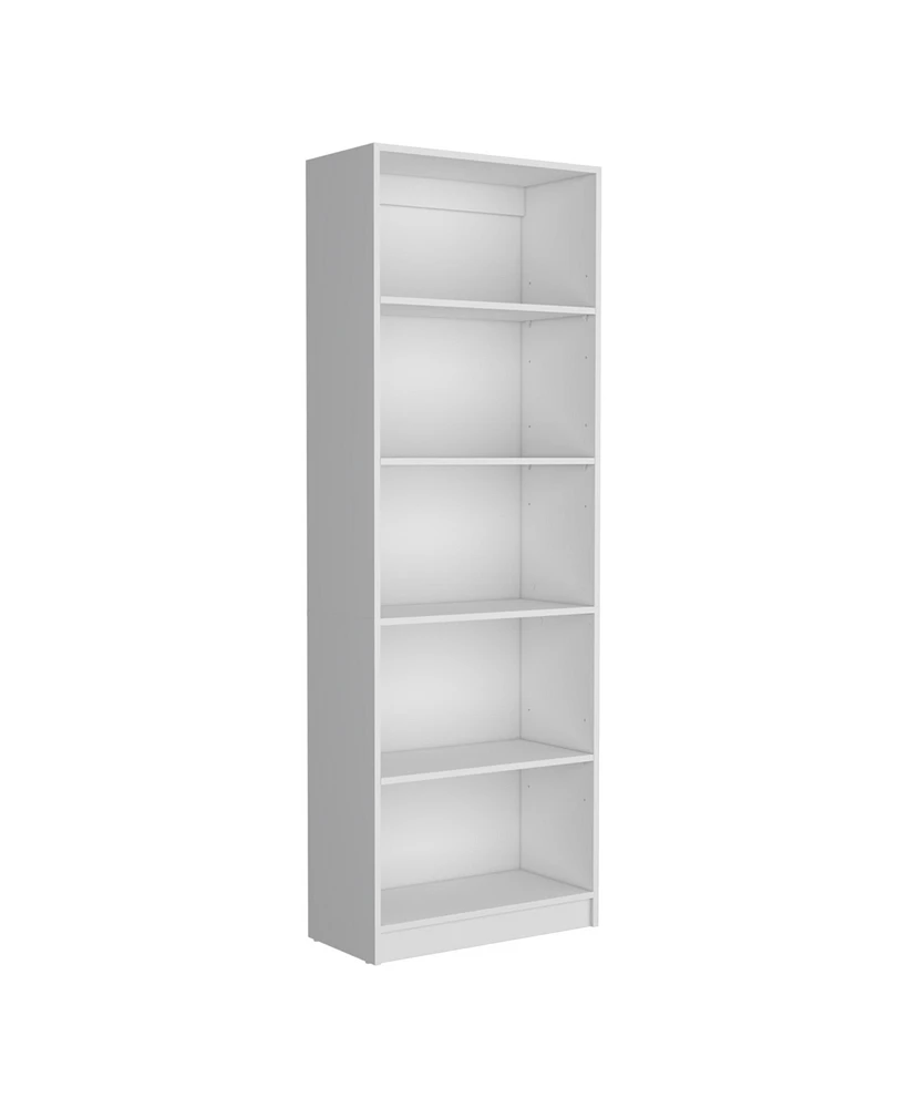 Vinton 4-Tier Bookcase with Modern Storage for Books and Decor