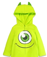 Disney Boys Monsters Inc. Pixar Mike Wazowski Zip Up Cosplay Coverall