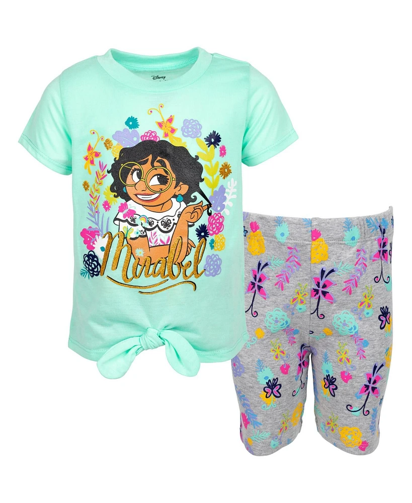 Disney Toddler Girls Encanto Mirabel Luisa Isabella T-Shirt and Shorts Outfit Set to