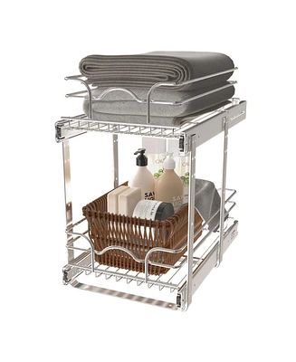 Rev-a-Shelf Kitchen Cabinet Pullout Shelf Organizer, 12 x 18 In, 5WB2-1218CR-1