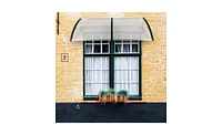 Slickblue Household Door & Window Awnings: Durable Black Holder for Weather Protection