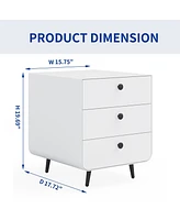 Slickblue Modern Nightstand Storage Cabinet for Living Room and Bedroom