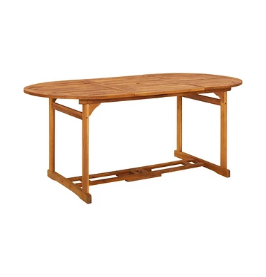 vidaXL Patio Dining Table 70.9"x35.4"x29.5" Solid Acacia Wood