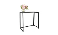 Slickblue Simple Collapsible Computer Desk – Black, Compact and Convenient