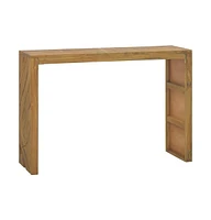 vidaXL Console Table 43.3"x13.8"x29.5" Solid Teak Wood