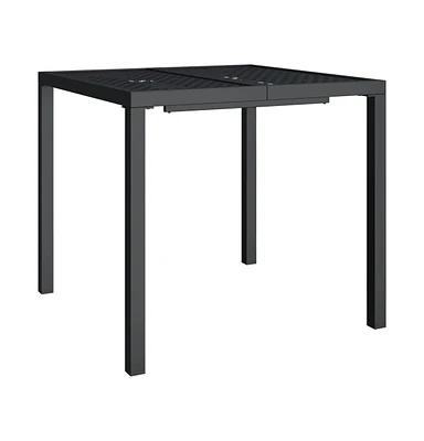 vidaXL Patio Table Anthracite 31.5"x31.5"x28.3" Steel