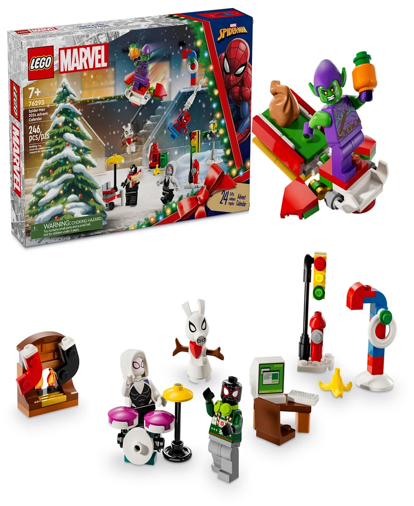 Lego Superheroes Marvel Advent Calendar 76293 Toy Building Set, 246 Pieces