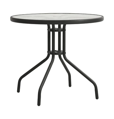 vidaXL Bistro Table Anthracite 31.5"x28" Steel