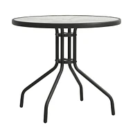 vidaXL Bistro Table Anthracite 31.5"x28" Steel