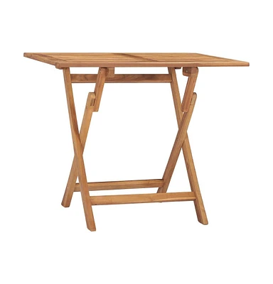 vidaXL Folding Patio Dining Table 35.4"x23.6"x29.5" Solid Teak Wood