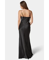 Bebe Women's Satin Maxi Chain Dress