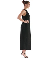 julia jordan Women's Sleeveless High-Neck Maxi Dress