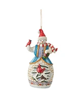 Jim Shore Snowman with Cardinal Ornament