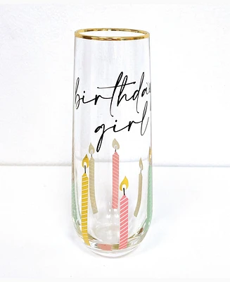 8 Oak Lane Birthday Girl Stemless Champagne Glass