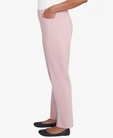 Alfred Dunner Women's Telluride Millennium Faux Fly Front Average Length Pants