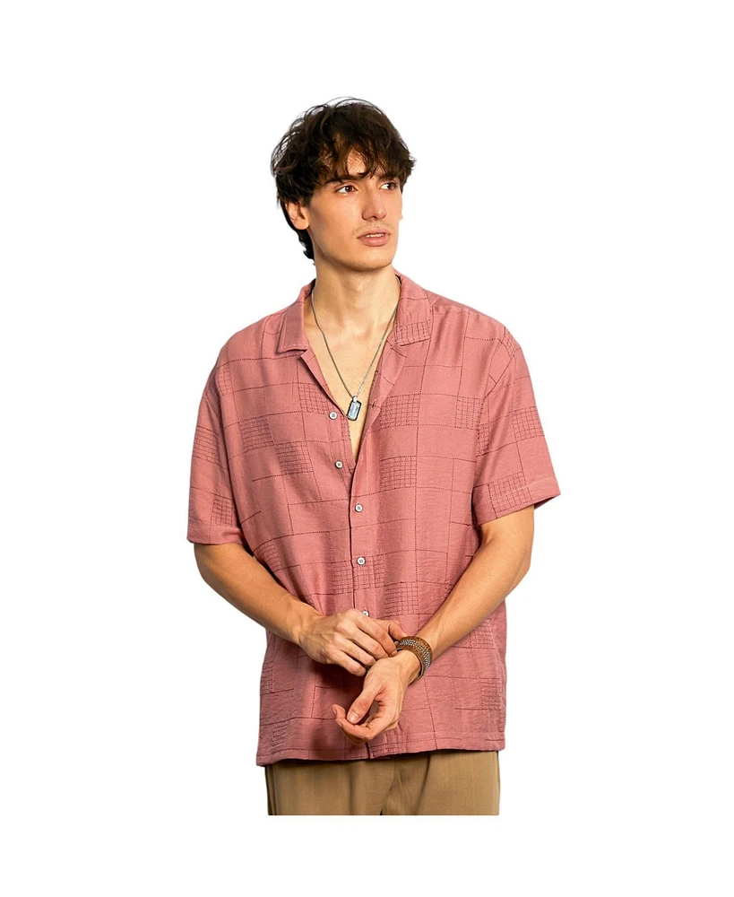 Campus Sutra Men's Breezy Foliage Shirt