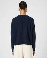 French Connection Women's Vhari Collared Long-Sleeve Sweater