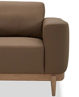 Jharli Leather Accent Chair, Created for Macy's