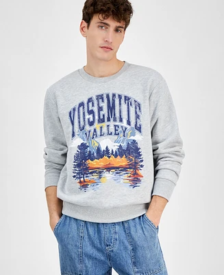 Sun + Stone Men's Yosemite Valley Crewneck Sweatshirt, Exclusively at Macy's