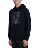 Karl Lagerfeld Paris Men's Flat Head Graphic Hoodie