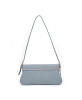 Moda Luxe Fay Denim Baguette Bag