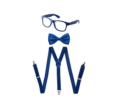 Dress Up America Suspender, Bow Tie Accessory Set - Kids Girls & Boys