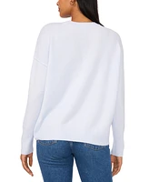 Sam & Jess Women's Embellished Pearl Crewneck Sweater