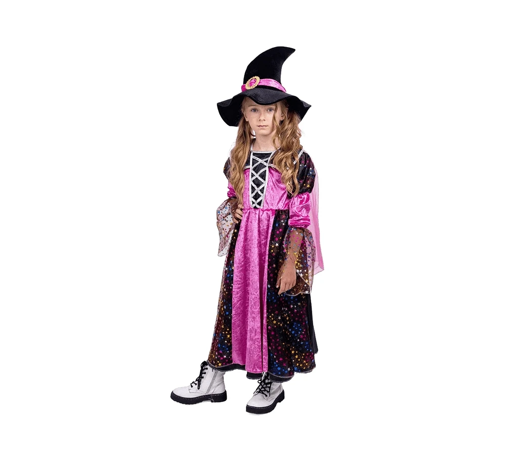 Dress Up America Good Witch Dress & Hat Costume Set