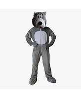 Dress Up America Gray Wolf Jumpsuit Mascot Costume