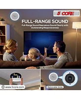 5 Core 6.5 Inch Ceiling Speaker System in Wall Speakers 20W Rated Power 88dB Sensitivity Indoor Outdoor Speakers Ceiling Mount -Cl 6.5-12 2W