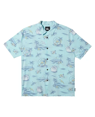 Quiksilver Men's Dna Destination Island Short Sleeve Shirt