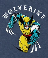 Fifth Sun Mens Marvel Wolverine Homeslice Short Sleeve T-Shirt