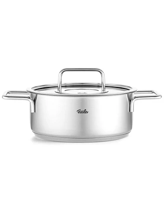 Fissler Pure Collection Stainless Steel 4.1 Quart Rondeau with Glass Lid