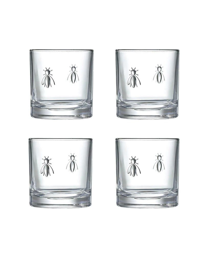 La Rochere Napoleon Bee Whiskey Glasses, Set of 4