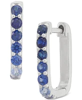 3-Pc. Set Lab-Created Sapphire Stud & Hoop Earrings (3-3/4 ct. t.w.) in Sterling Silver