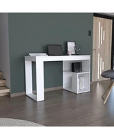 Depot E-Shop Firenze Writing Desk, Two Shelves