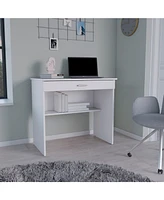 Depot E-Shop Storage Storage Desk, Spacious Stylish with Drawer and Shelf