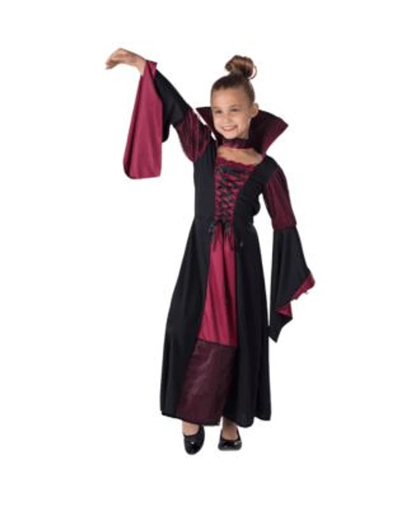 Dress Up America Vampiress Dress Necklace Costume Set Toddlers Girls