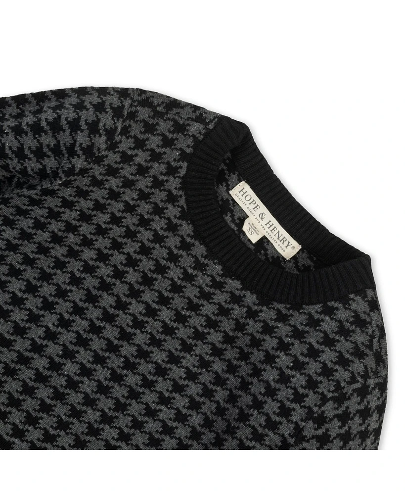 Hope & Henry Baby Boys Organic Long Sleeve Intarsia Crew Neck Pullover Sweater