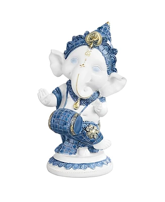 Fc Design 5.5"H Ganesh Playing Drum Figurine Decoration Home Decor Perfect Gift for House Warming, Holidays and Birthdays