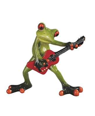 Fc Design 6.25"H Frog Playing guitar Figurine Decoration Home Decor Perfect Gift for House Warming, Holidays and Birthdays