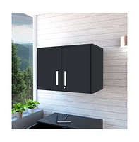 Depot E-Shop Danbury Storage Cabinet-Wall Cabinet, Black