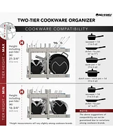 Rev-a-Shelf Pullout Cabinet Pot and Pan Organizer, 12" Width, 5CW2-1222-cr