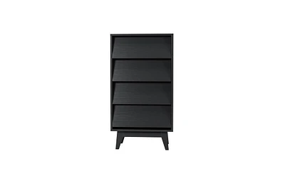 Slickblue 4-Drawer Double Dresser with Vintage-Style and Beveled Design – Classic Elegance